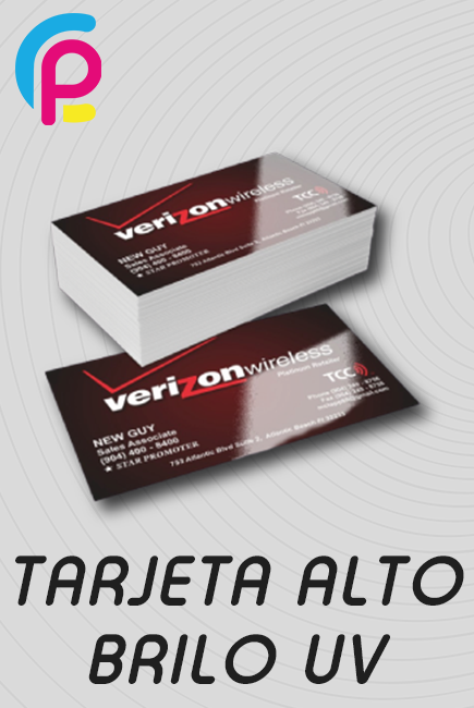TARJETA DE PRESENTACIÓN ALTO BRILLO UV