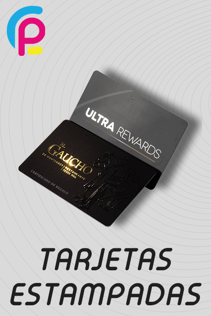 TARJETAS ESTAMPADAS