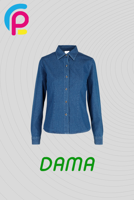 CAMISA MEZCLILLA MANGA LARGA