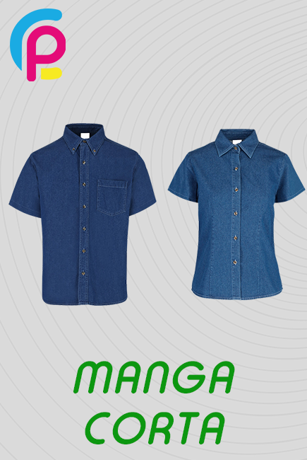 CAMISA DE MEZCLILLA MANGA CORTA
